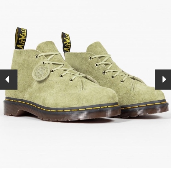 Dr. Martens Shoes - Doc Martens Church Desert Oasis Suede Monkey ankle boots pale olive size 9
